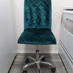  Velvet Adjustable Height Rolling Desk Chair