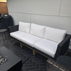 White Outdoor Cushion Only