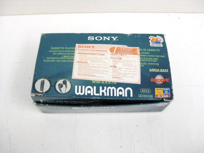 Sony Walkman WM-EX570 Cassette Player 20th Anniversary Model MINT