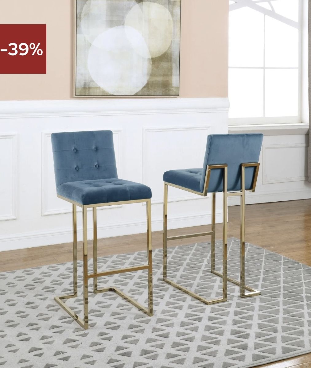 LIMITED TIME OFFER Set Of 2 Counter Height Chairs