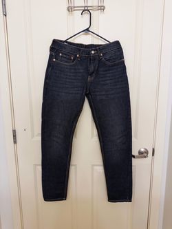 Levi 508 dark jeans,  slim taper, 30 x 30, like new