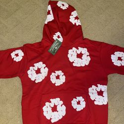 Brand New Red Denim Tears Hoodie