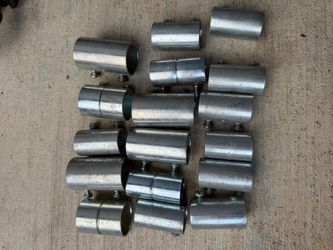 Lot of 18+ Electrical EMT Conduit Couplings Set Screw Metal Fittings