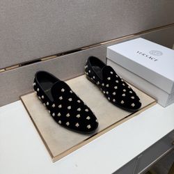 Versace Men’s Leather Shoes With Box 2025 New 