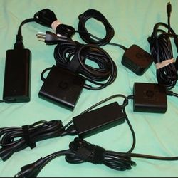 Lot of 6 USB-C Chargers - Dell, HP, Lenovo - 65W, 45W, 15W