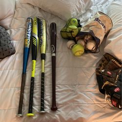 Baseball Bats&mits