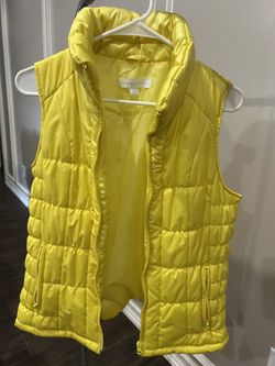 Like New Yellow Puffer Vest - New York & Co