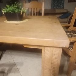Solid Oak Dining Room Set