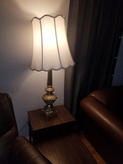 light night lamp antique gold bronze