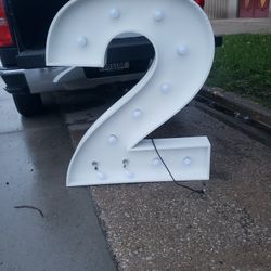 Number 22 Marquee Numbers