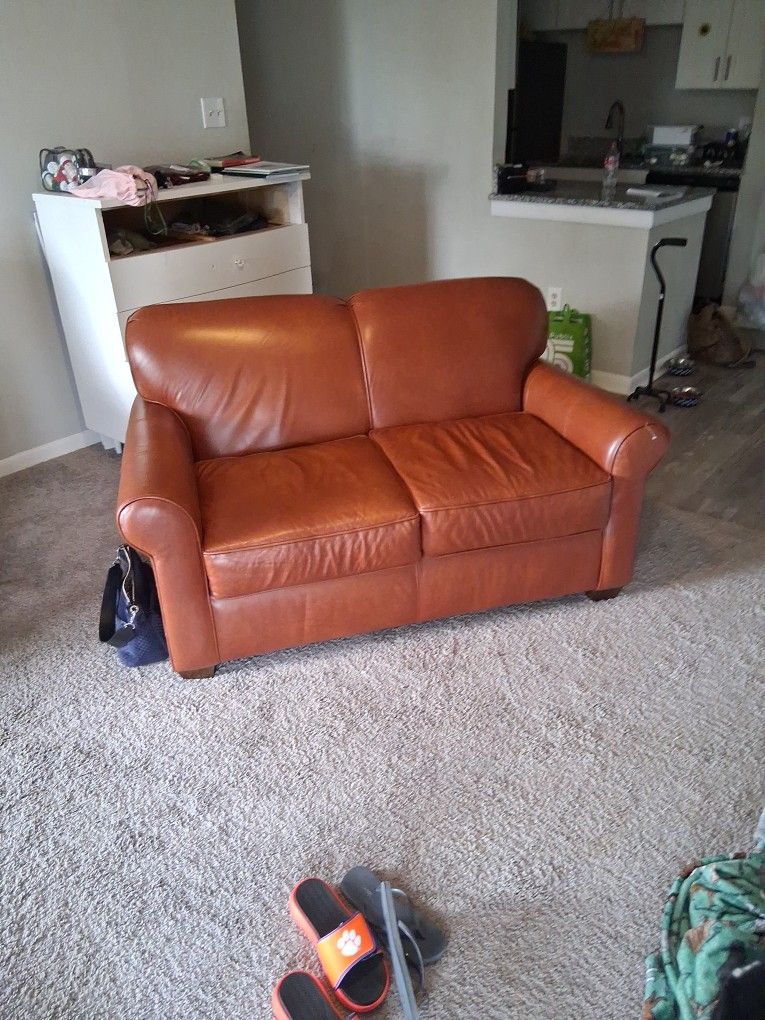 Brown Loveseat