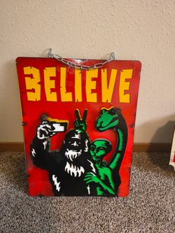 Metal sign
