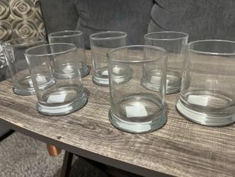 Glass Votive Vase Set – 7 Pieces