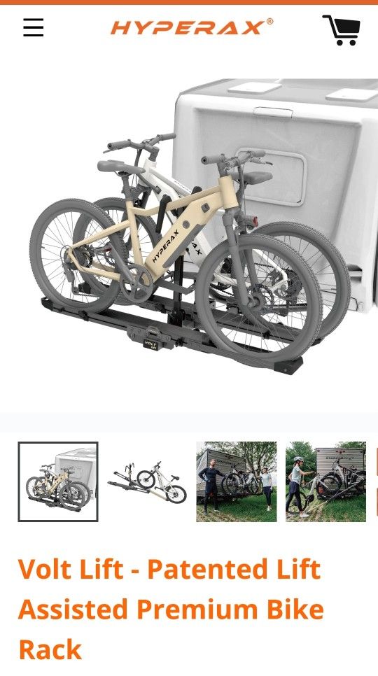 Hyperax Volt Lift - Patented Lift Assisted Premium Bike Rack