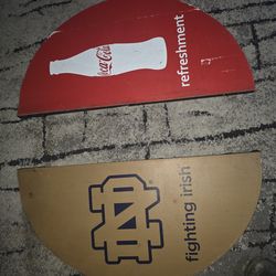 Coca Cola Norte Dame sign