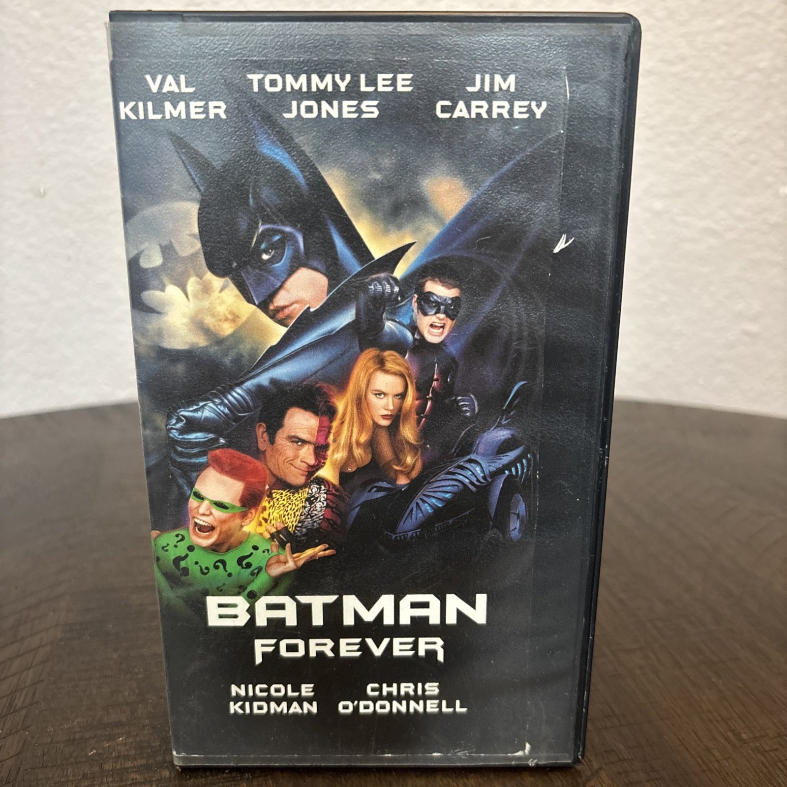 Batman Forever (VHS 1995) Val Kilmer Jim Carrey Nicole Kidman