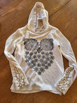 🦉 Full Tilt Owl Hooded Top – Girls XS 🦉