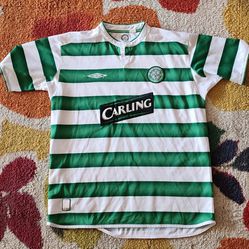 Used Retro Umbro Celtic Home Soccer Jersey Adult XL 