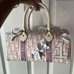 Dior Girly Boston Bag Dior Pink Monogram Trotter Bag  