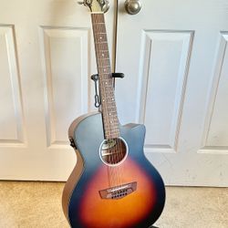 D’Angelico 12 string acoustic electric guitar