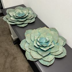 Flores de metal de 18”x18”