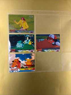Pokemon Topps Mewtwo Strikes Back & Pikachu’s Vacation Card Lot 5 Cards Md-Hp