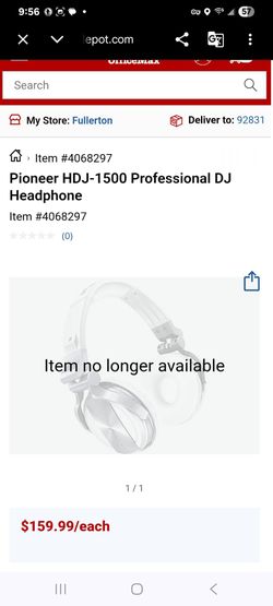 Pioneer HDJ-1500 Professional DJ Headphone