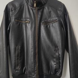 Guess Leather Jacket Size Small
