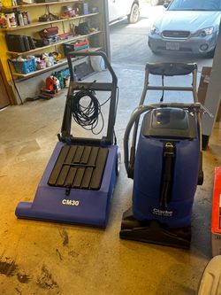 Clarke EX40 18LX Carpet Extractor and CM30 Sweeper