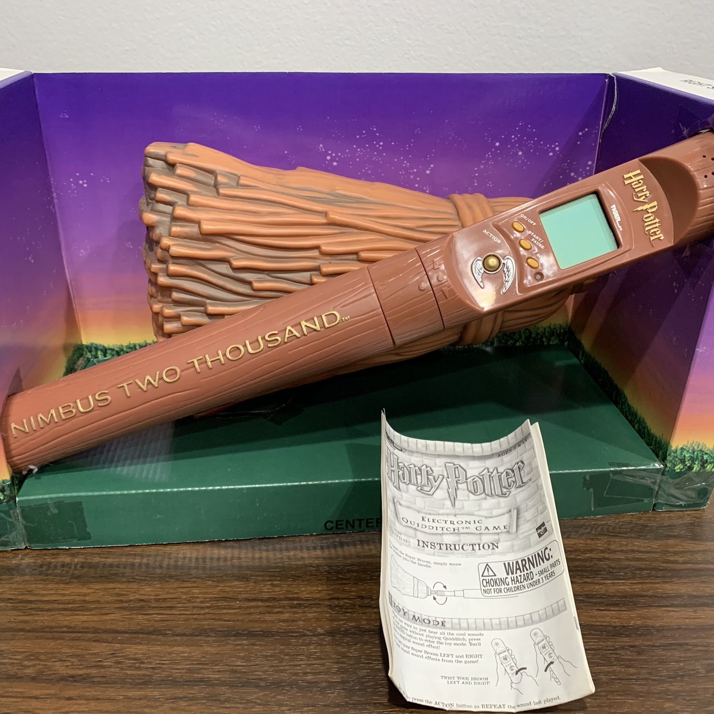 2001 Hasbro Tiger Electronics Harry Potter Quidditch Broom Game Nimbus 2000  In Original Box for Sale in Clarendon Hills, IL - OfferUp