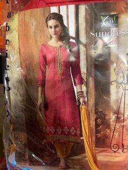 unstitched indian or pakistani dress