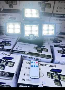 Brand NEW. Solar Security Light 198 LED with Remote