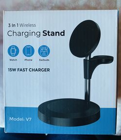 3 in 1 Wireless Fast Charging Stand- New!