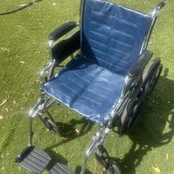 Adult Wheelchair Like New Folds Up With Footrest 