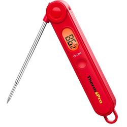 ThermoPro Instant Read Meat Thermometer Digital LCD Cooking BBQ Food TP03 Red