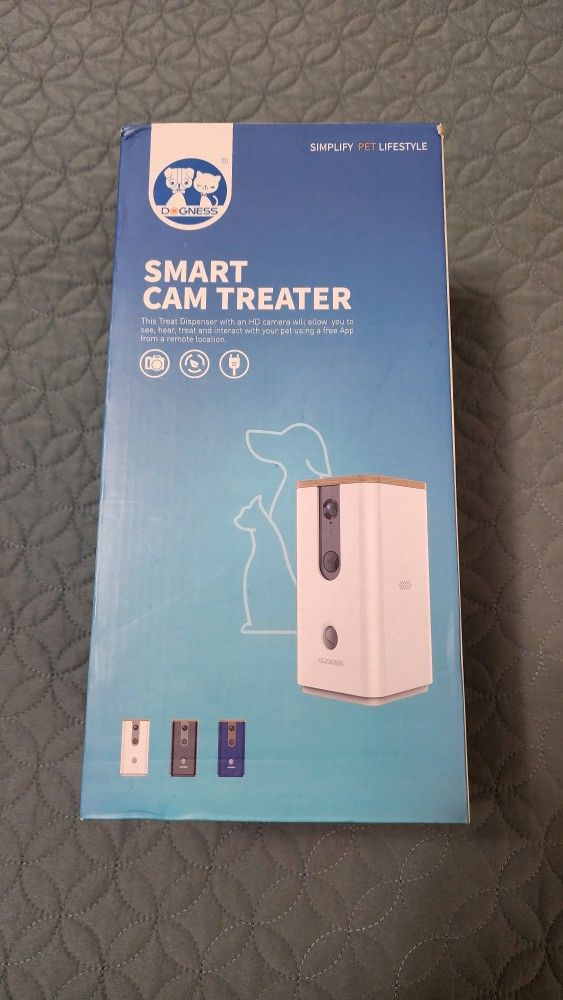 DOGNESS Wi-Fi Pet Camera with Treat Dispenser for Dogs and Cats