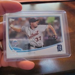 Detroit Tigers Miguel Cabrera Max Scherzer Baseball Cards 