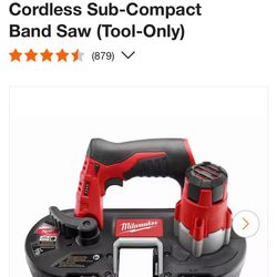 M12 12V Lithium-Ion Cordless Sub-Compact Band Saw (Tool-Only
