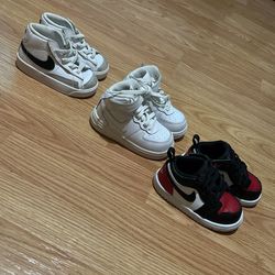 Toddler Boy Sneakers (size 6) (3 Pairs For &70)