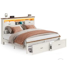 Bed Frame King Size White