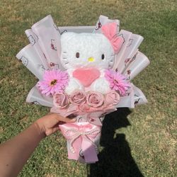 Hello Kitty Plushy Bouquet Roses Girlfriend Day 