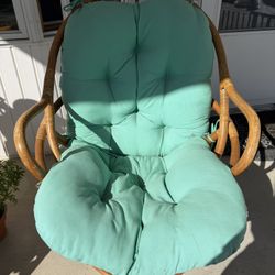 Rattan High Back Papasan Chair 