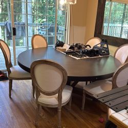 Restoration Hardware Round Dining Table