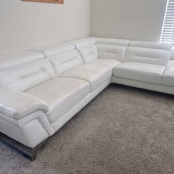 modern leather sofa adjustable headrests