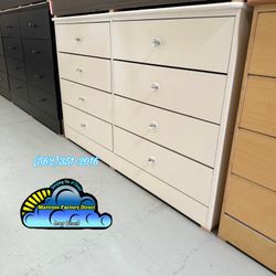 Eight Drawer With Diamond Knobs Dresser Chest New 