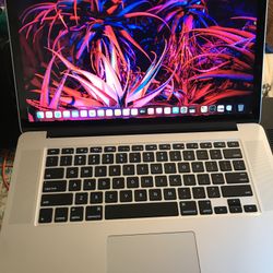 Apple MacBook Pro 15” Retina Core I7,  8GB, 256GB SSD $300