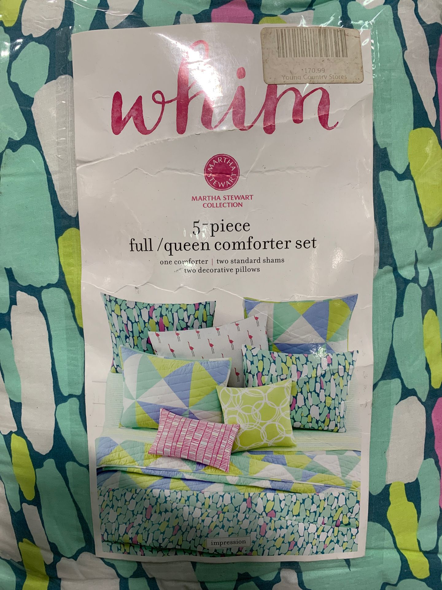 Whim by Martha Stewart full/queen comforter set