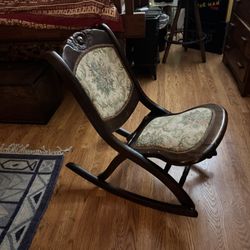 Antique Victorian Rocking Chair.