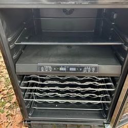 44 Bottle Dual Zone Wine Cooler in Stainless Steel