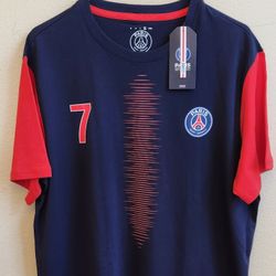 Kylian Mbappe #7 Paris Saint-Germain  Jersey T-Shirt Soccer Football Size XL